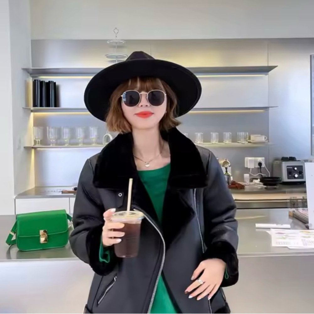 Nanette Lepore faux leather jacket